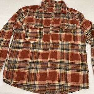kid Size S and adult Size L set  & Plaid Flannel Button-Up Shirt With Dual